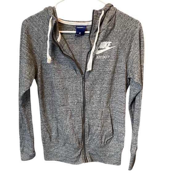 Nike Heather Gray Full-Zip Hoodie - Picture 2 of 5